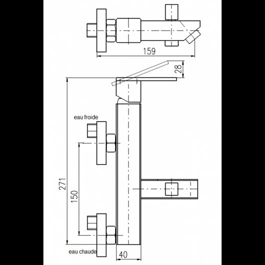 Miscelatore doccia da incasso con doccetta ROYAL decorato con pietra in ottone placcato oro