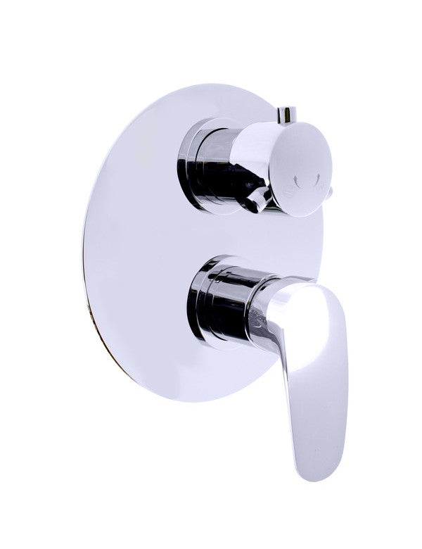 Miscelatore doccia incasso con deviatore AMUR in ottone cromato