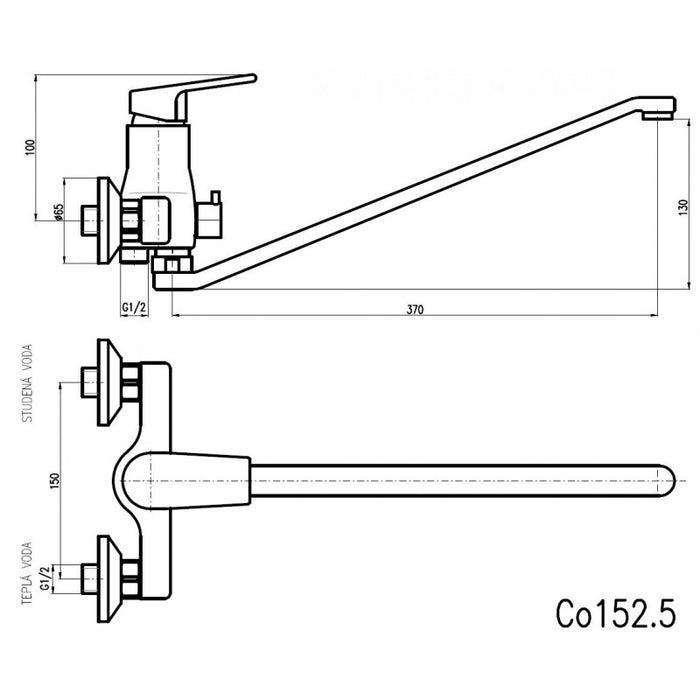 Miscelatore doccia COLORADO in ottone cromato con doccetta
