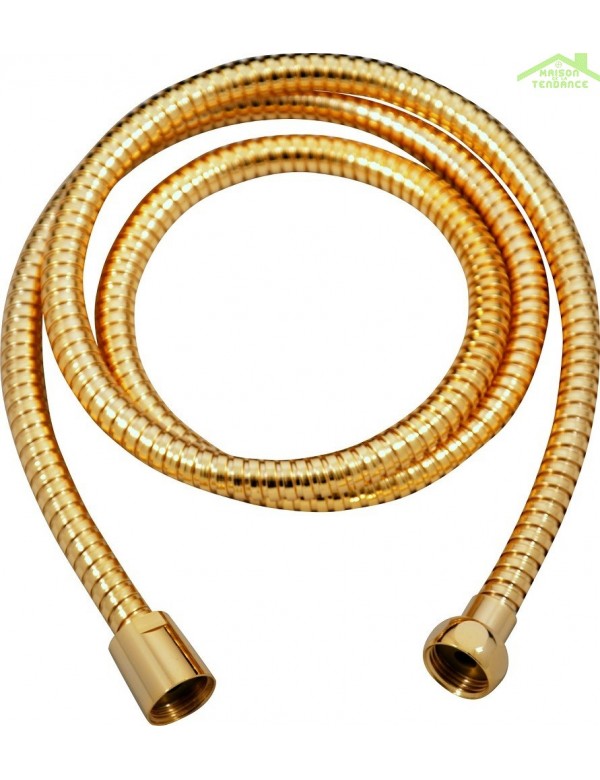 Miscelatore doccia a parete LOIRA in ottone dorato con doccetta