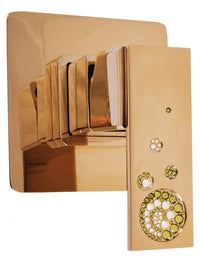 Miscelatore doccia incasso ROYAL con pietra in ottone cromato