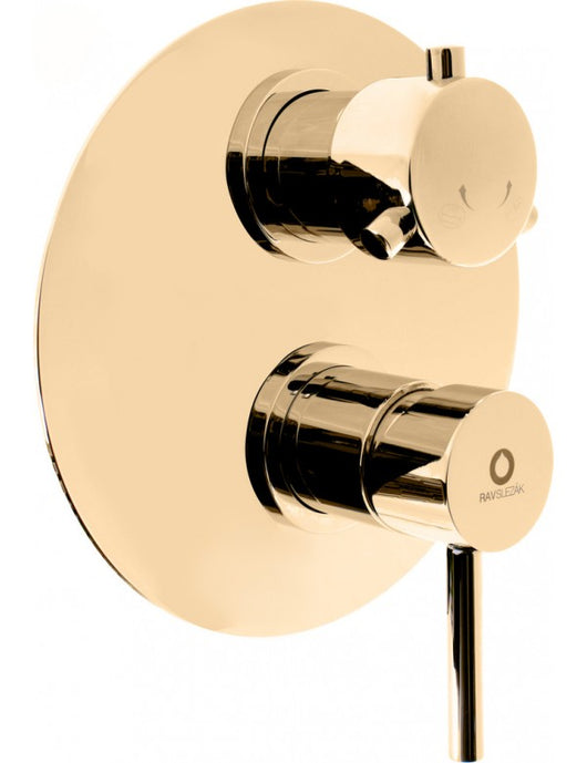 SEINA miscelatore doccia incasso con spegnimento automatico ottone cromato oro