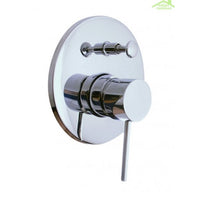 SEINA miscelatore doccia a parete in ottone cromato con interruttore