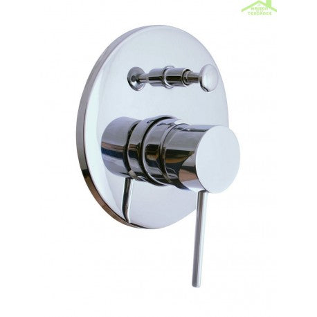 SEINA miscelatore doccia a parete in ottone cromato con interruttore