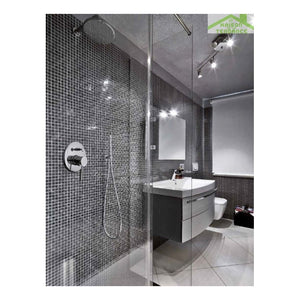 SEINA miscelatore doccia a parete in ottone cromato con interruttore