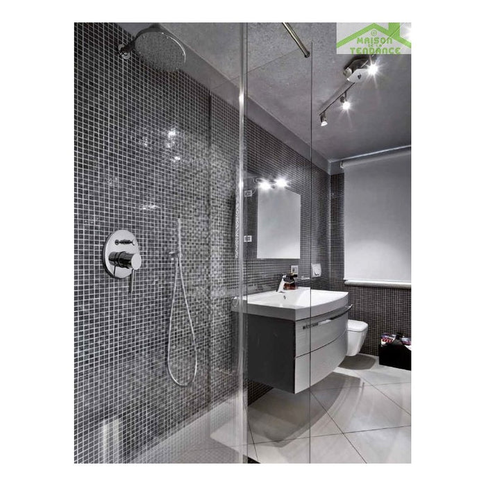 SEINA miscelatore doccia a parete in ottone cromato con interruttore