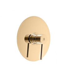 SEINA miscelatore doccia incasso in ottone dorato ⌀ 15 cm