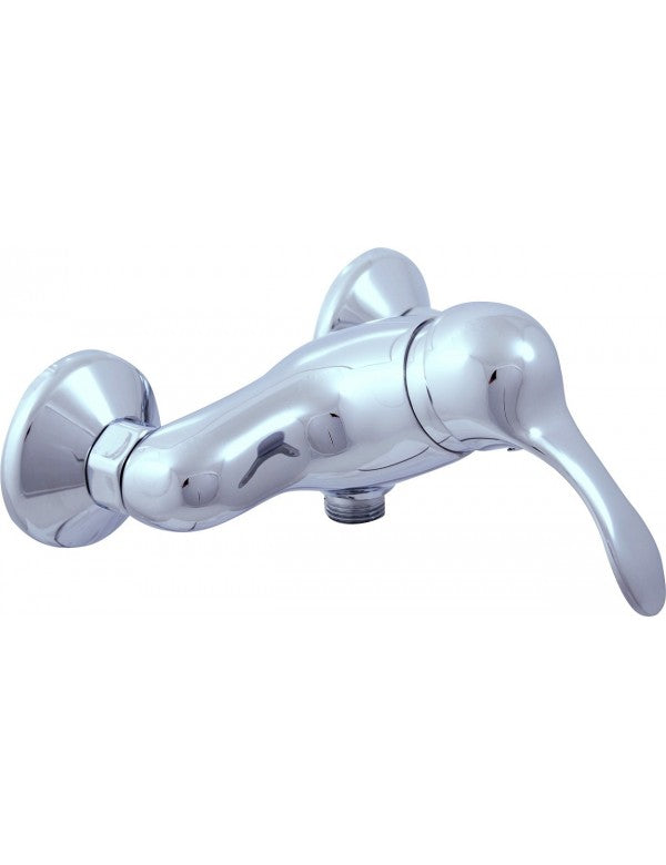 LABE miscelatore doccia a parete ottone cromato