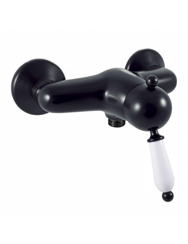 Miscelatore doccia a parete LABE a parete ottone nero opaco