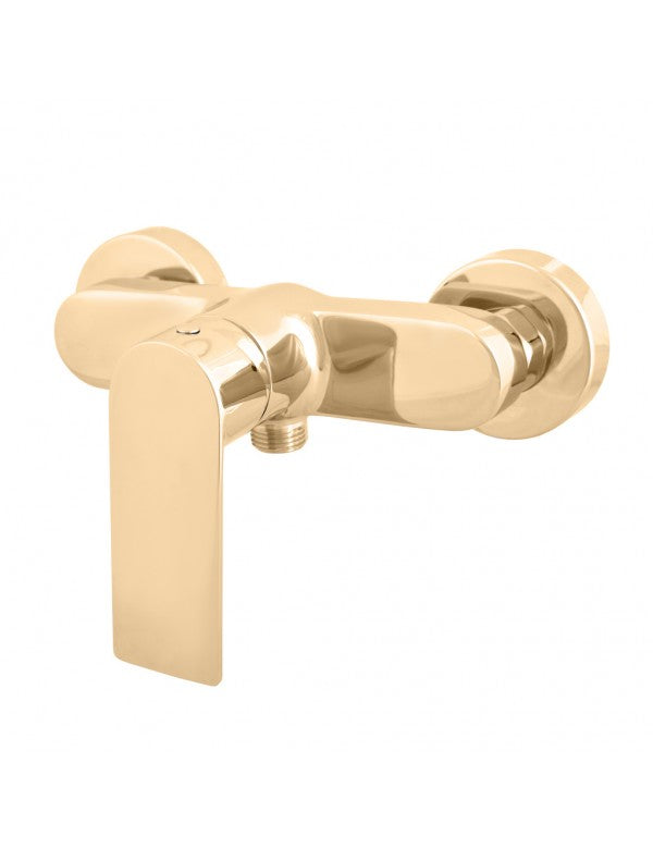 Miscelatore doccia a parete NIL in ottone dorato