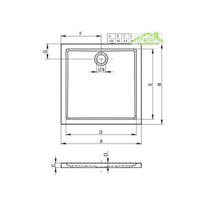 Miscelatore doccia NIL in ottone placcato oro spazzolato con doccetta