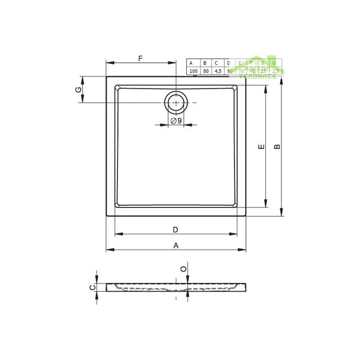 Miscelatore doccia NIL in ottone placcato oro spazzolato con doccetta
