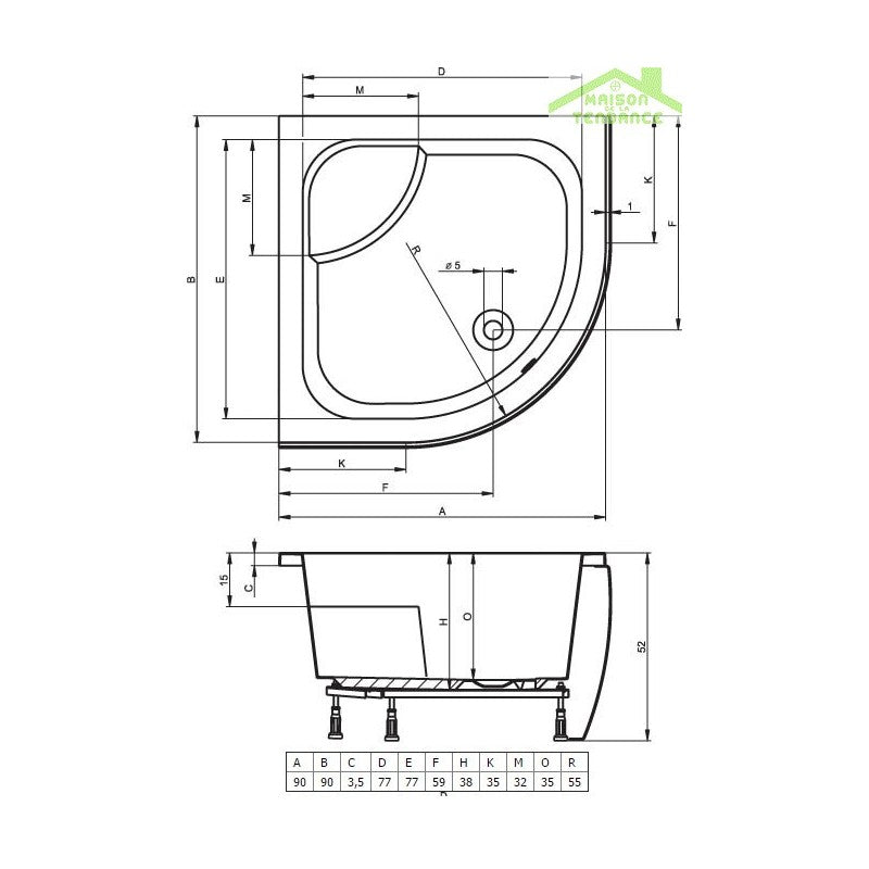 Miscelatore doccia NIL in ottone oro rosa spazzolato con doccetta