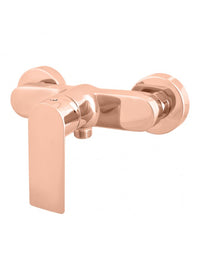 Miscelatore doccia a parete NIL in ottone oro rosa lucido