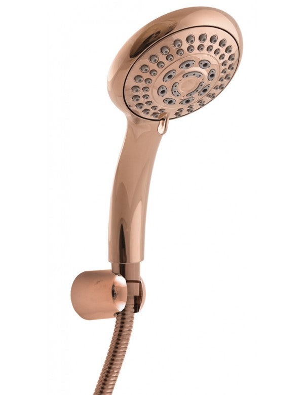 Miscelatore doccia NIL in ottone oro rosa lucido con doccetta