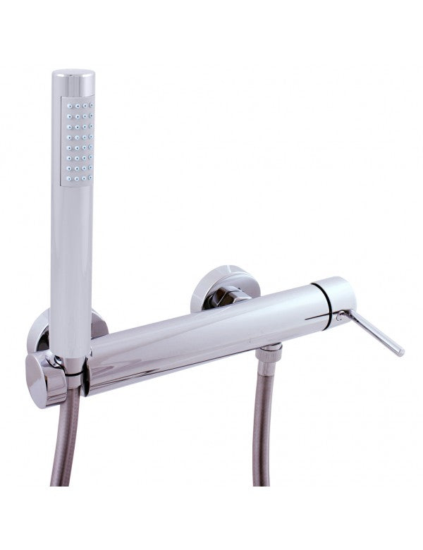SEINA miscelatore doccia a parete in ottone cromato con doccetta