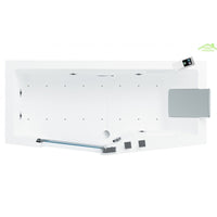 SEINA miscelatore doccia a parete in ottone cromato dorato con doccetta