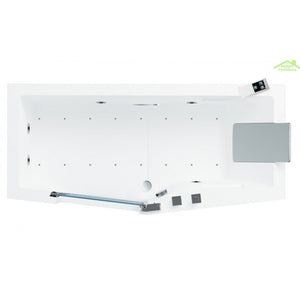 SEINA miscelatore doccia a parete in ottone cromato dorato con doccetta