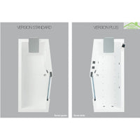 SEINA miscelatore doccia a parete in ottone cromato dorato