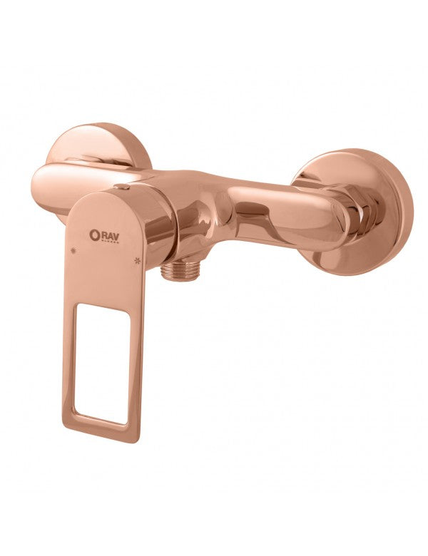 Miscelatore doccia NIL in ottone oro rosa lucido