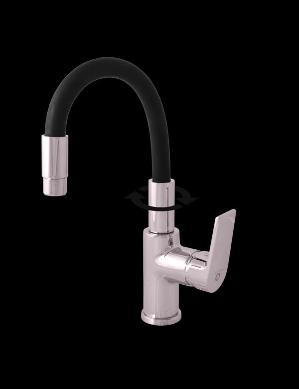 Miscelatore lavello in memory foam ottone cromato COLORADO H. 36 cm