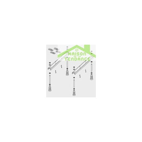 Miscelatore vasca COLORADO in ottone placcato oro nero