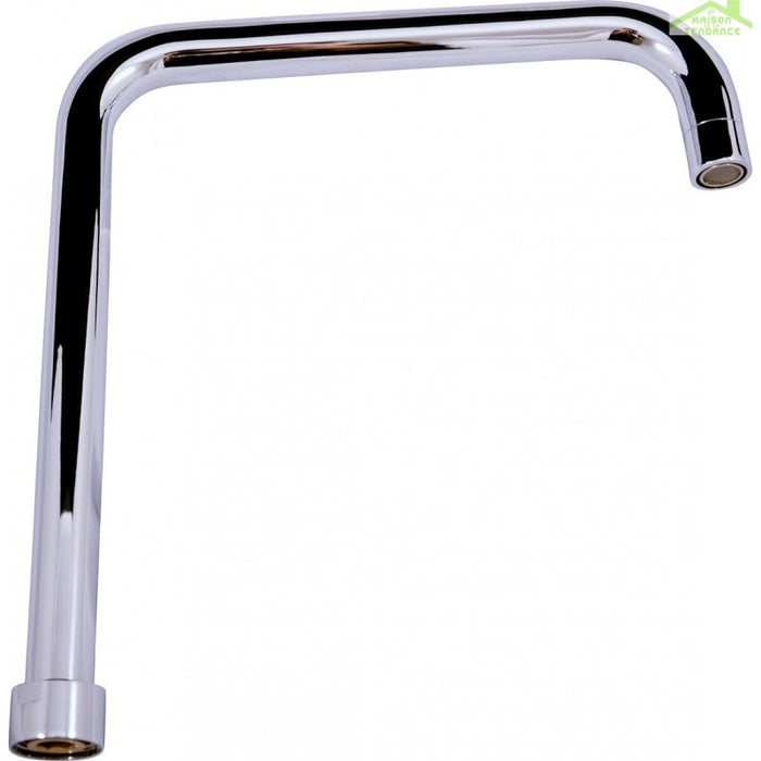 Miscelatore per lavello girevole ZAMBEZE con bocca quadrata in cromo