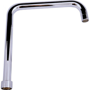 SEINA miscelatore terminale quadrato per lavello girevole ottone cromato H. 30 cm