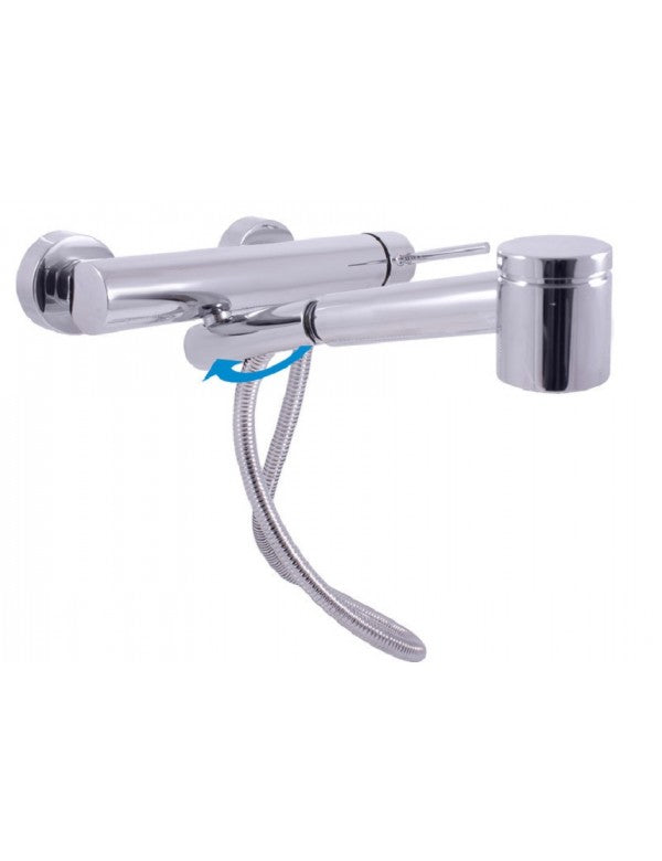 SEINA miscelatore lavabo estraibile in ottone cromato