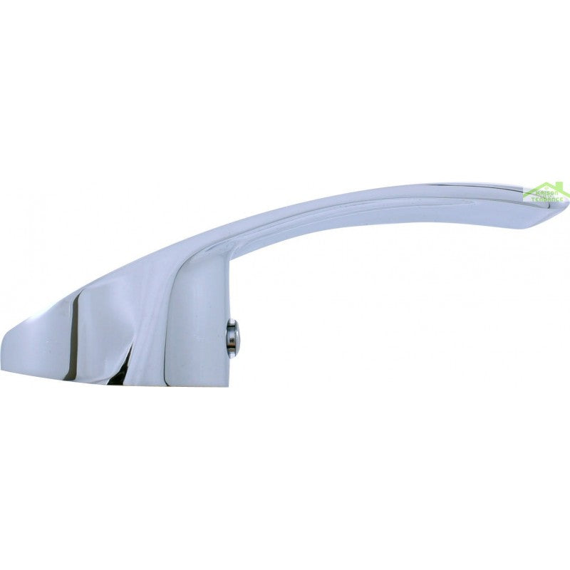 Miscelatore flessibile LABE per lavello in memory foam in ottone nero, manico in ceramica