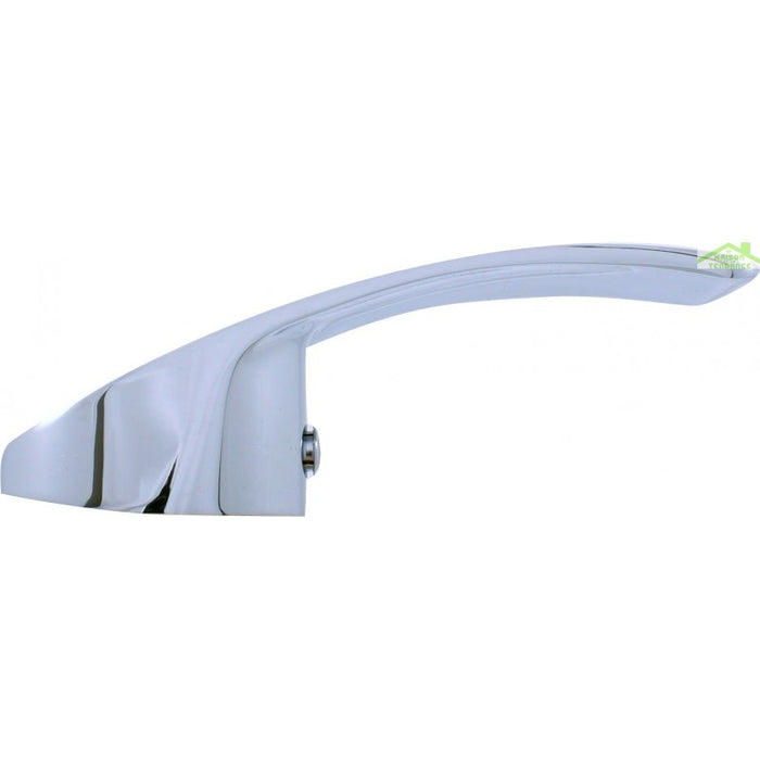 Miscelatore flessibile LABE per lavello in memory foam in ottone nero, manico in ceramica