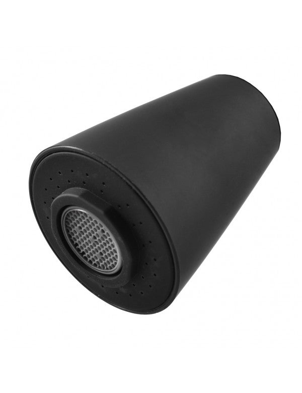 Miscelatore flessibile LABE per lavello in memory foam in ottone nero, manico in ceramica