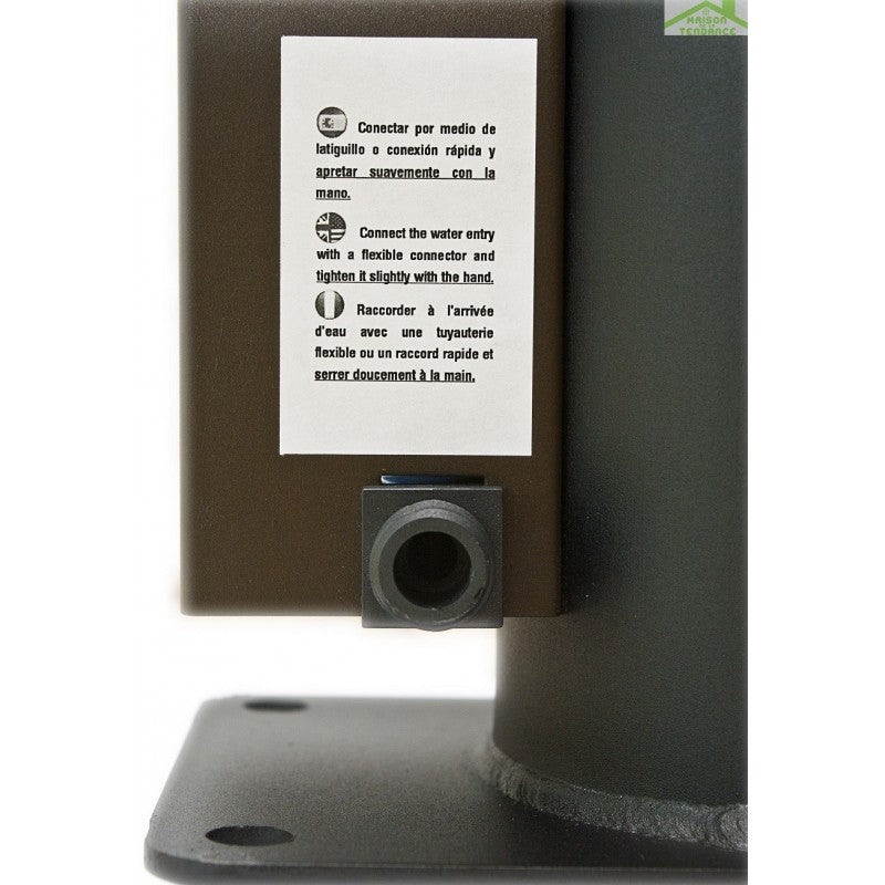 Miscelatore flessibile a parete grigio con memory foam COLORADO H. 35 cm