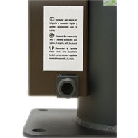 Miscelatore flessibile a parete grigio con memory foam COLORADO H. 35 cm