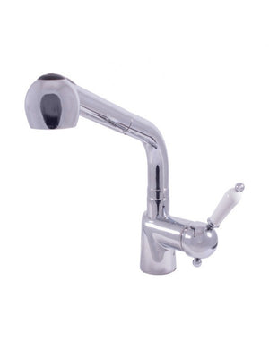 LABE miscelatore lavello in ottone cromato con manico in ceramica