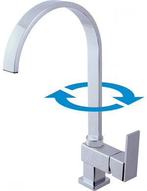 Miscelatore lavello girevole LOIRA 35,5 cm ottone cromato