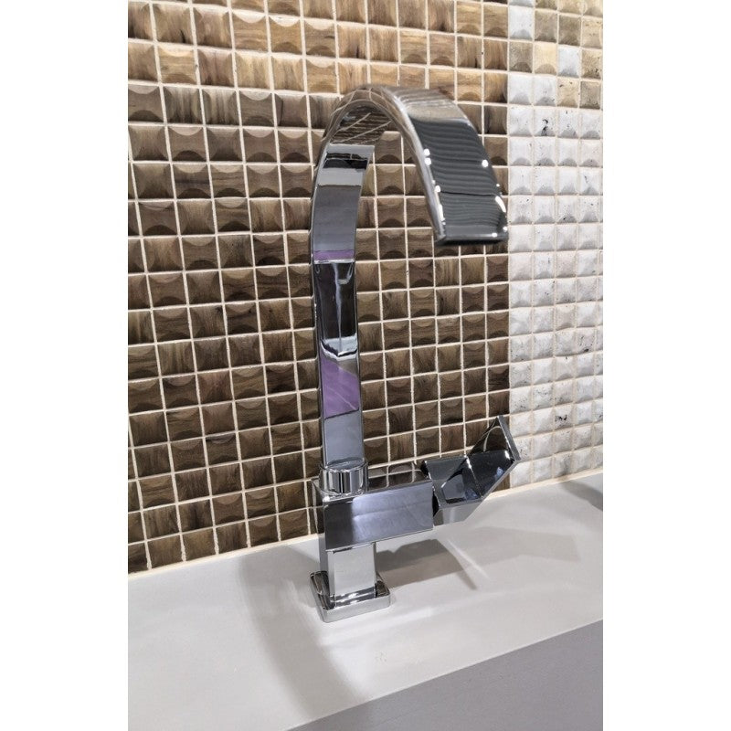 Miscelatore lavello girevole LOIRA 35,5 cm ottone cromato