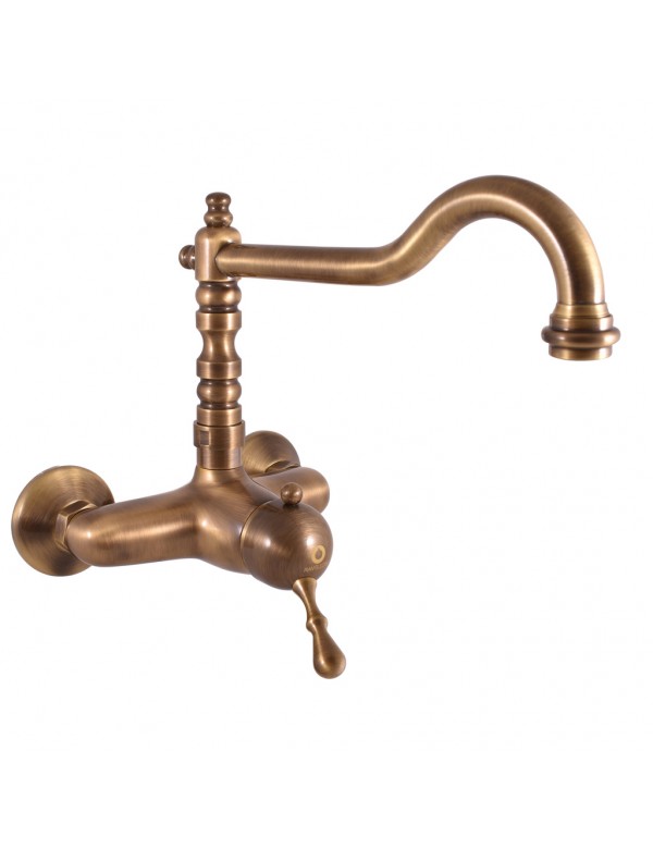 LABE miscelatore per lavello retrò in ottone
