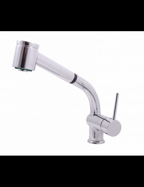 SEINA miscelatore lavello con doccetta estraibile ottone cromato