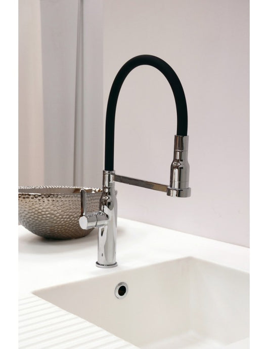 Miscelatore lavabo ZAMBEZE con doccetta estraibile in cromo