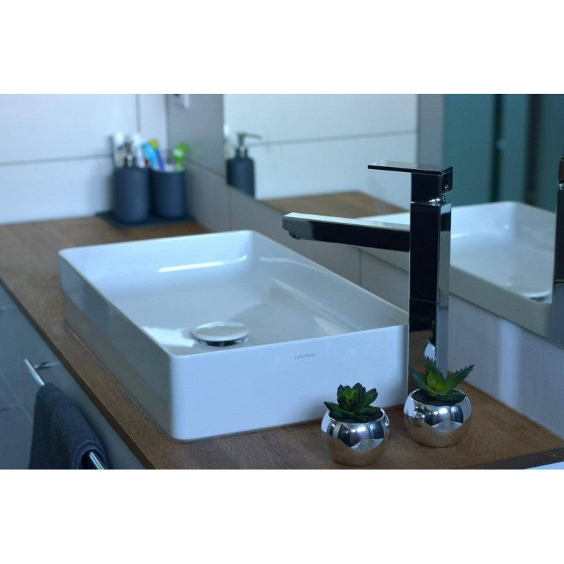 LOIRA miscelatore lavabo senza sifone ottone cromato oro