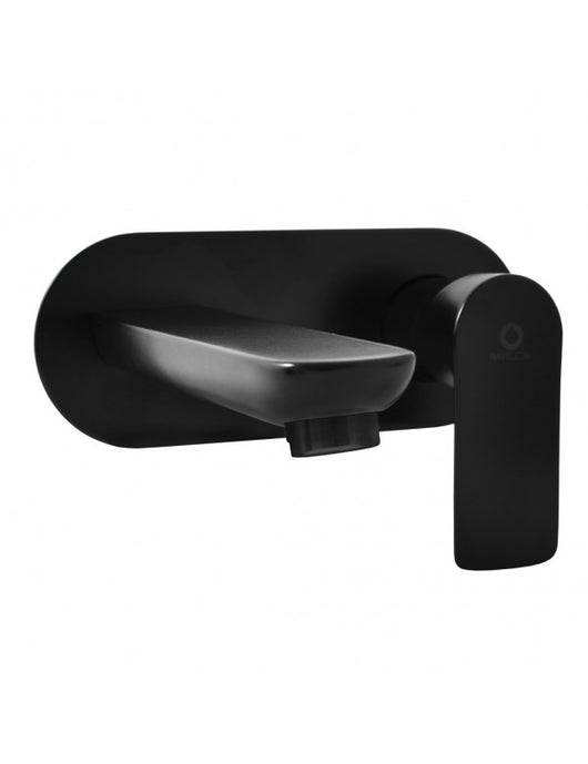 Miscelatore lavabo a parete VLTAVA in ottone nero