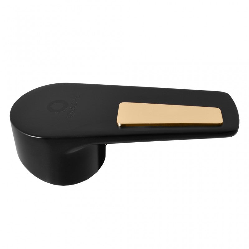 Miscelatore lavabo COLORADO in ottone nero opaco oro senza sifone H. 16,2cm
