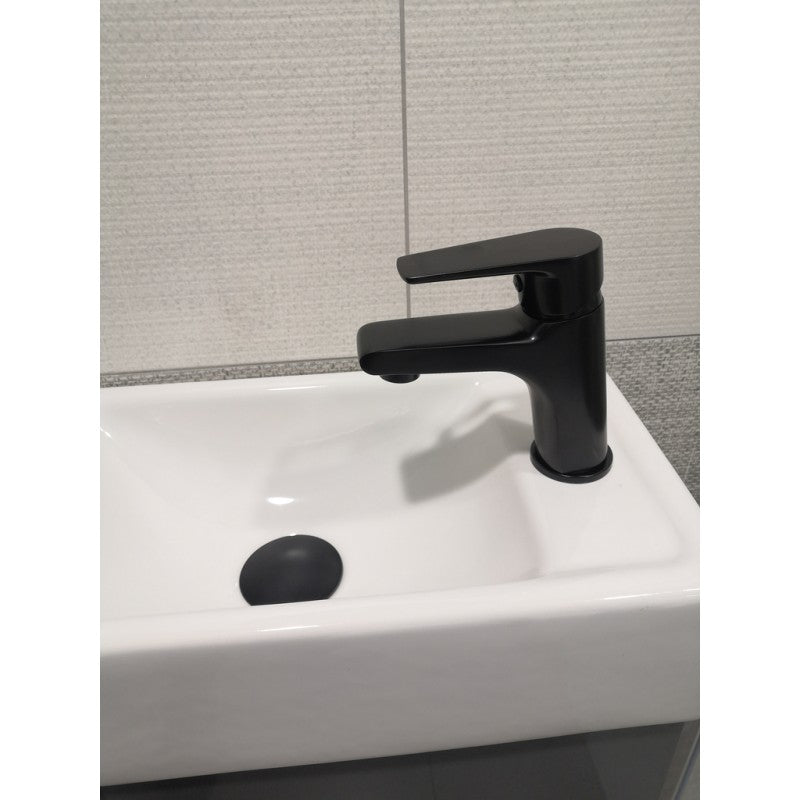 Miscelatore lavabo COLORADO in ottone nero senza sifone
