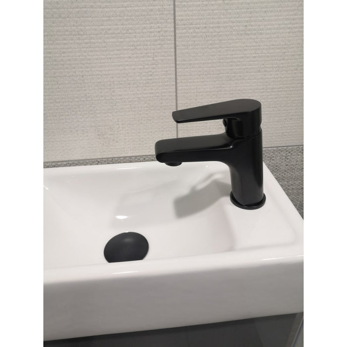 Miscelatore lavabo COLORADO in ottone nero senza sifone