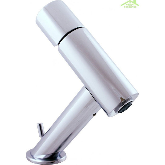 SEINA miscelatore lavabo design con sifone in ottone cromato