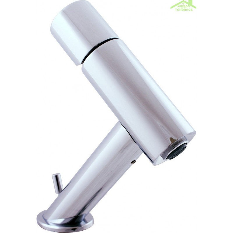 SEINA miscelatore lavabo design con sifone in ottone cromato