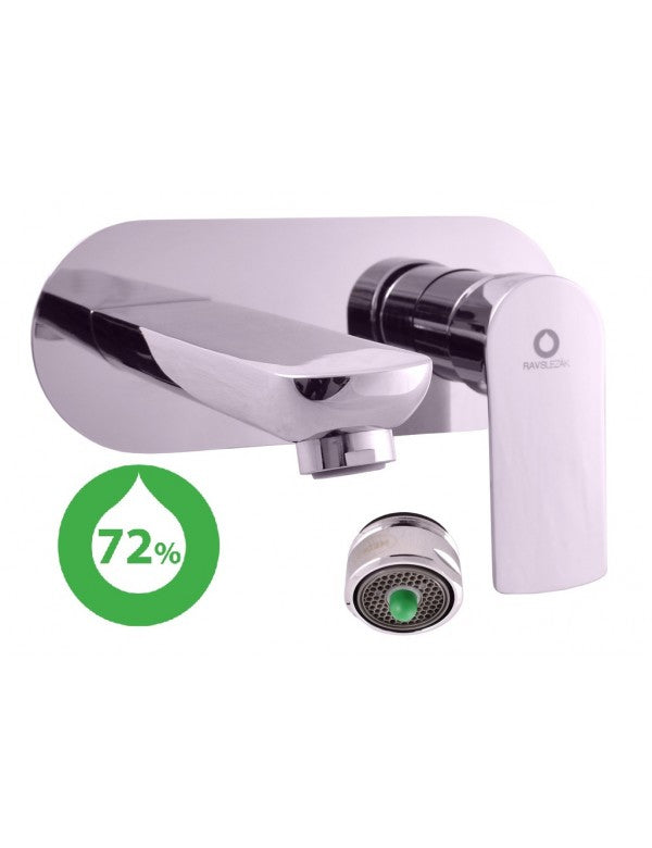 VLTAVA miscelatore economico per lavabo a parete in ottone cromato