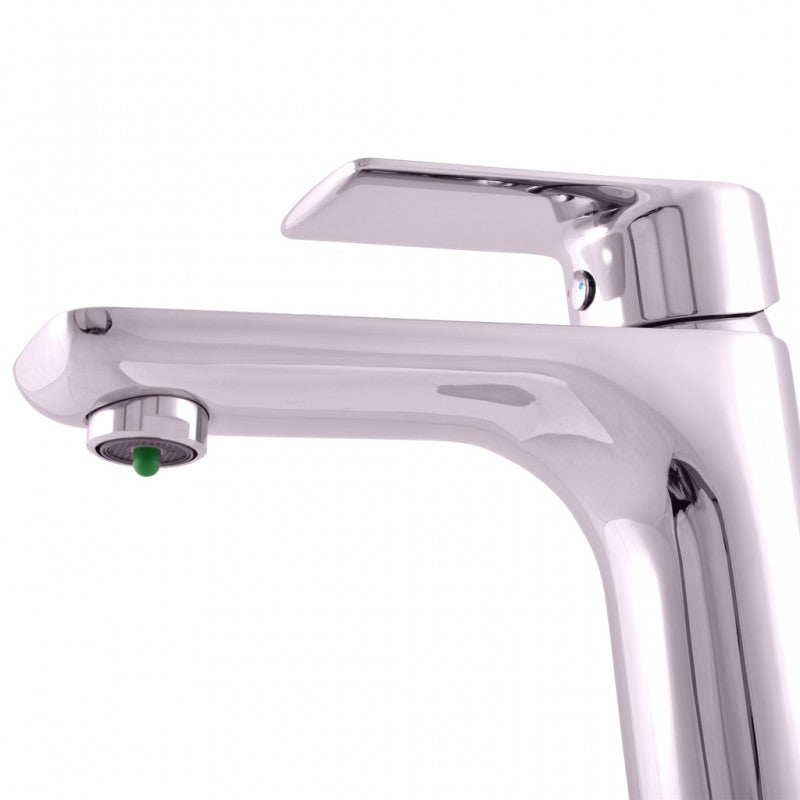 Miscelatore economico per lavabo VLTAVA in ottone cromato senza sifone