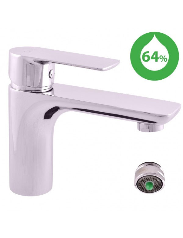 Miscelatore economico per lavabo VLTAVA in ottone cromato senza sifone